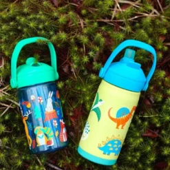 Thrive Flip Straw Kids VSS drikkeflaske 0,35L dinosaur dino jam
