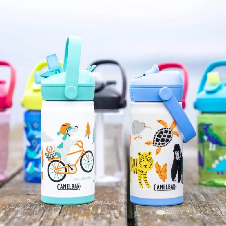 Thrive Flip Straw Kids VSS termoflaske 0,35L biking dogs