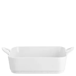 Toulouse ildfast form 22x22x6 cm hvit