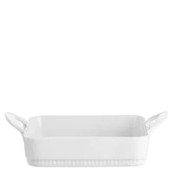 Toulouse kvadratisk ildfast form 17,5x17,5x4,5 cm hvit