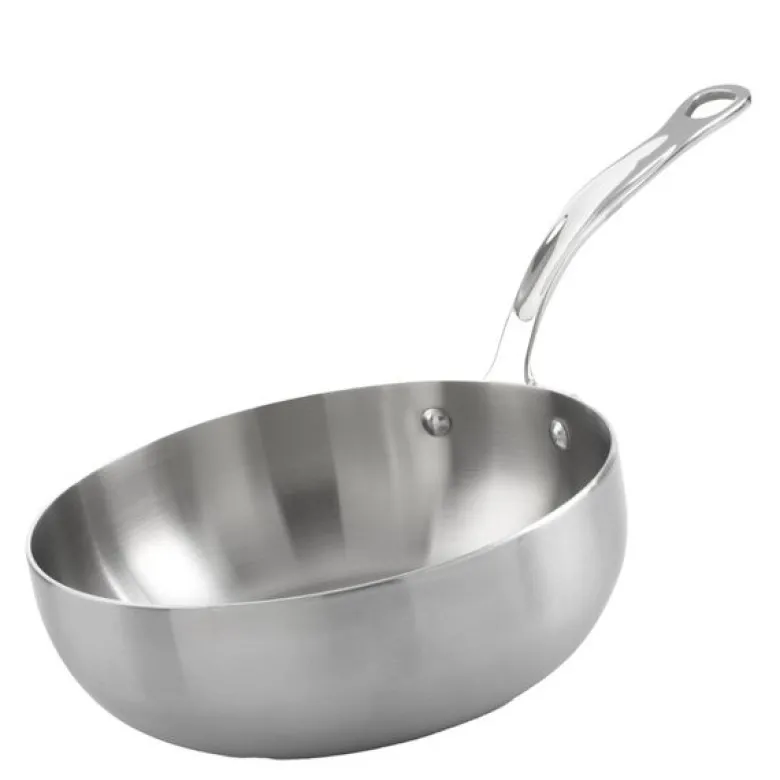 Traktørpanne 26 cm 2,5L rustfritt stål