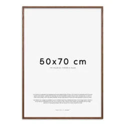 Treramme 50x70 cm mørk eik