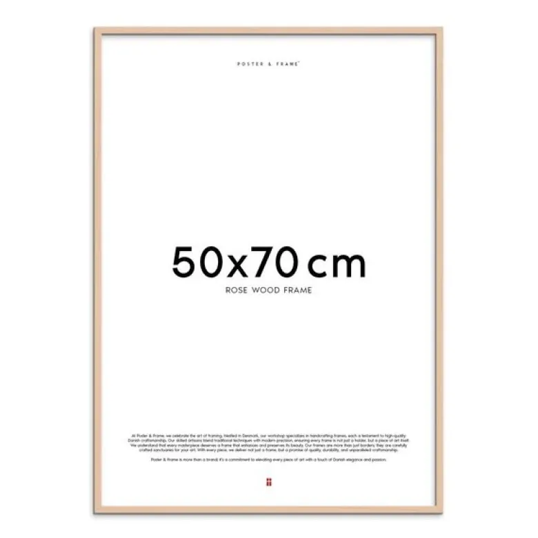 Treramme 50x70 cm rose
