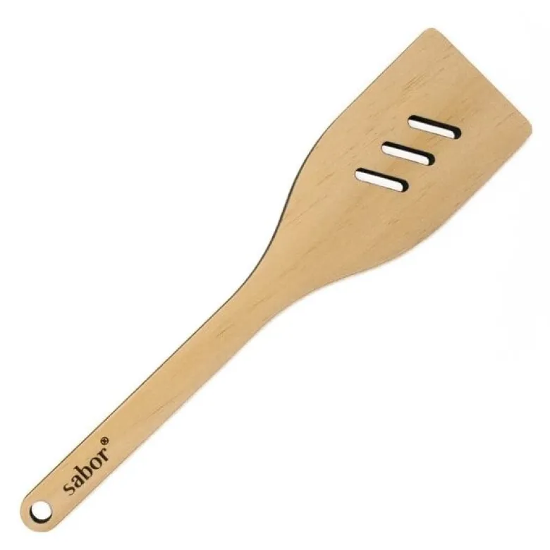 Trevig stekespade med hull 30 cm accoya