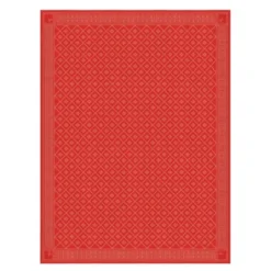 Åttebladrose bordduk 150x150 cm rød