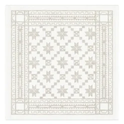 Åttebladrose serviett 35x35 beige