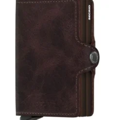 Twinwallet lommebok m/kortholder brun