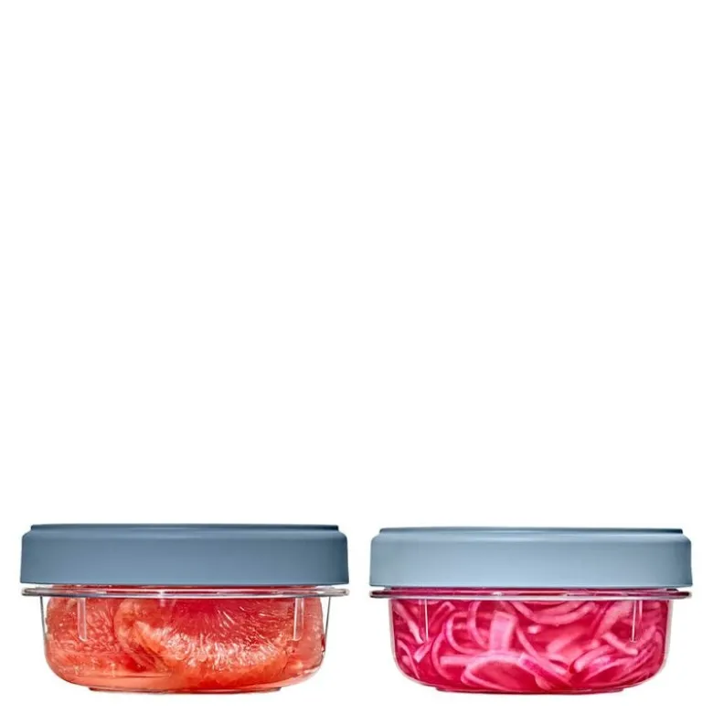 Twist & Stack oppbevaringsboks 35,5 cl 2 stk klar/blå