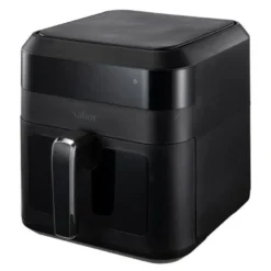 Ultimate airfryer med vindu 6L matt svart