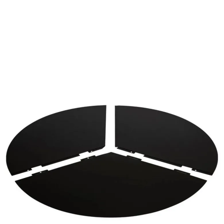 Underlagsplate 100 cm svart