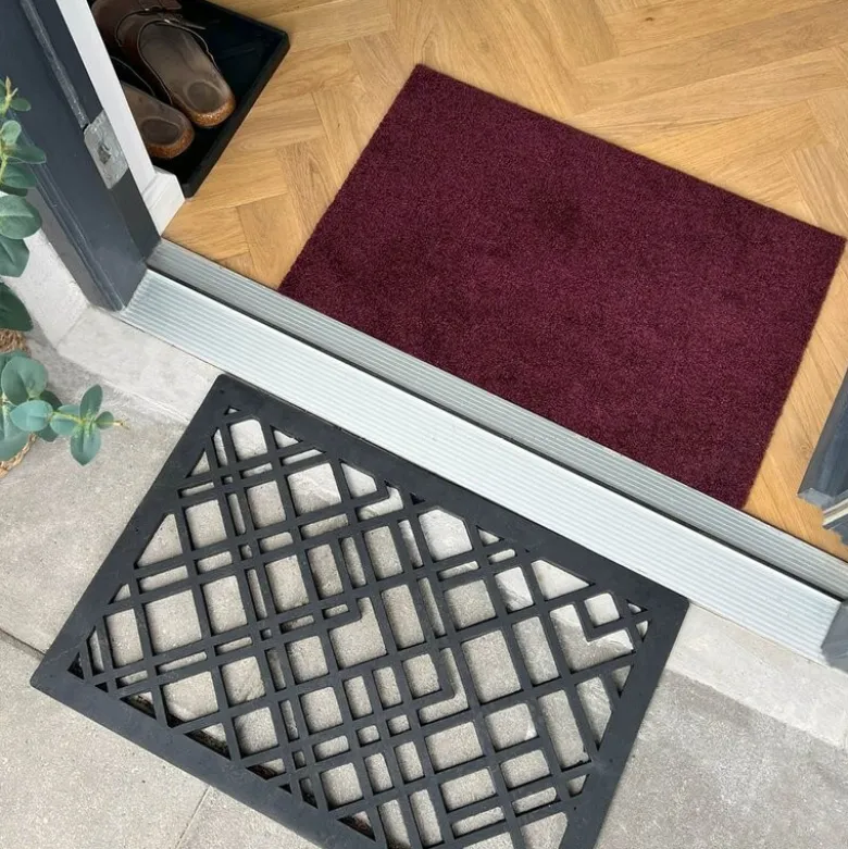 Unicolor gulvmatte 40x60 cm bordeaux