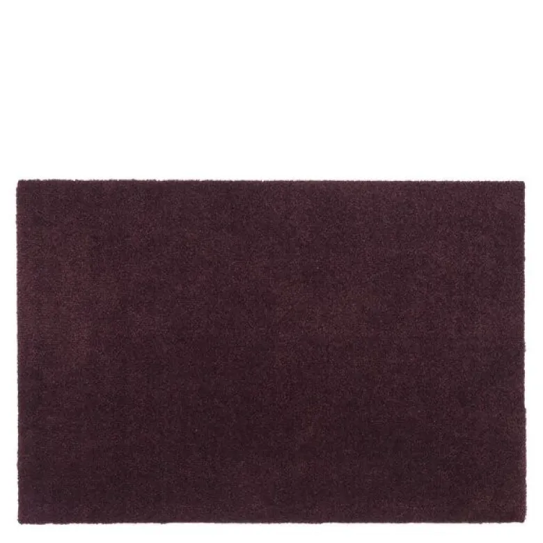 Unicolor gulvmatte 90x60 cm bordeaux