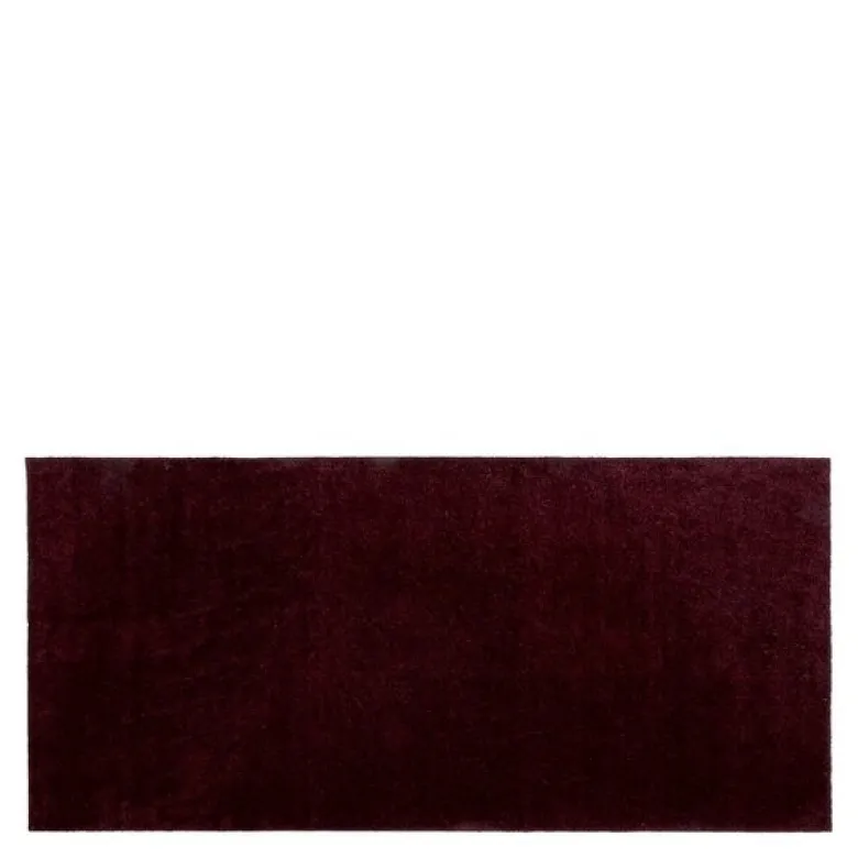Unicolor gulvmatte 200x90 cm bordeaux