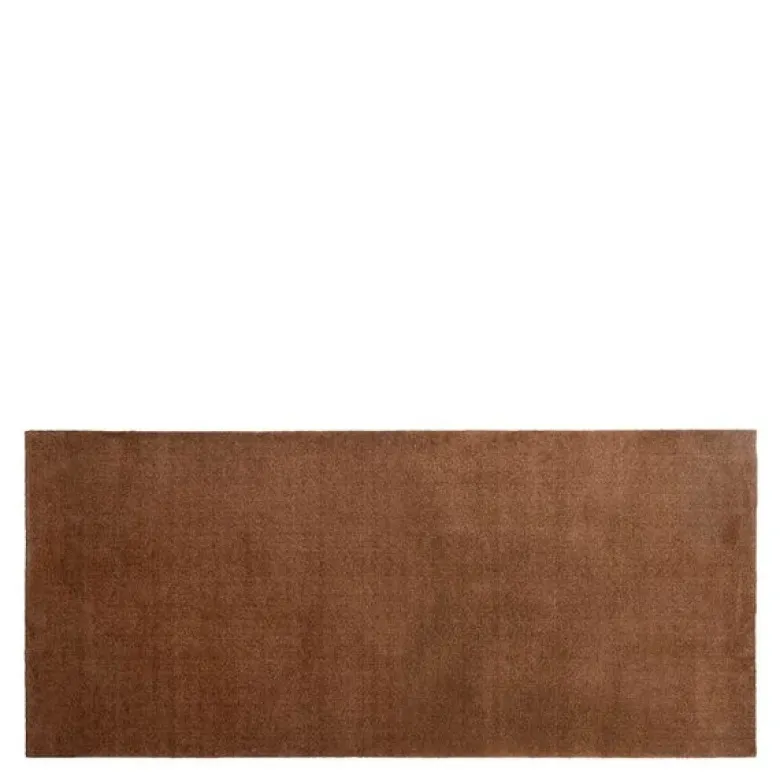 Unicolor gulvmatte 200x90 cm cognac