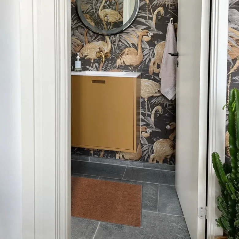Unicolor gulvmatte 40x60 cm cognac
