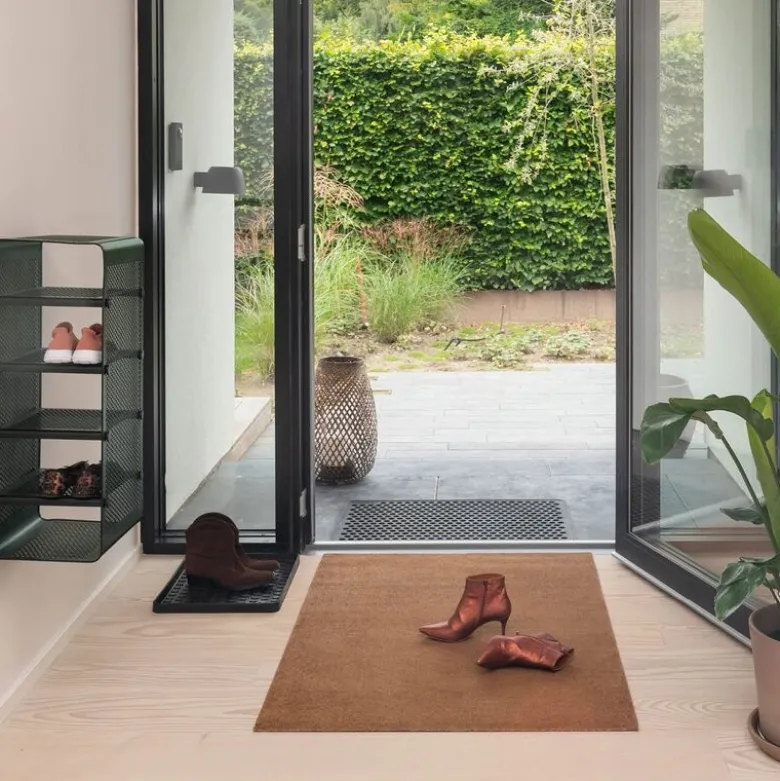 Unicolor gulvmatte 130x90 cm cognac
