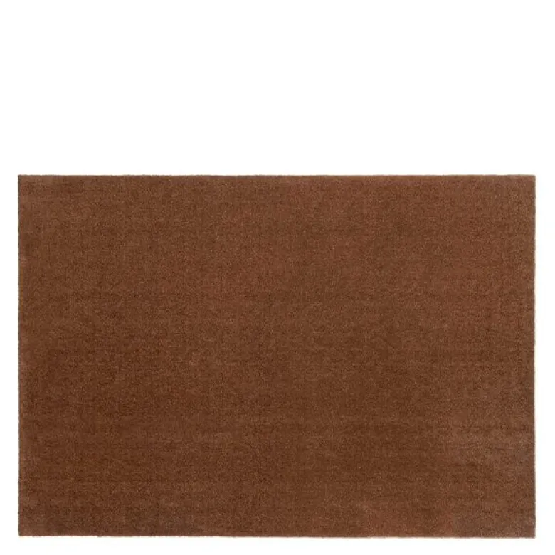 Unicolor gulvmatte 130x90 cm cognac