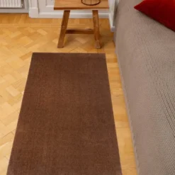 Unicolor gulvmatte 120x67 cm cognac