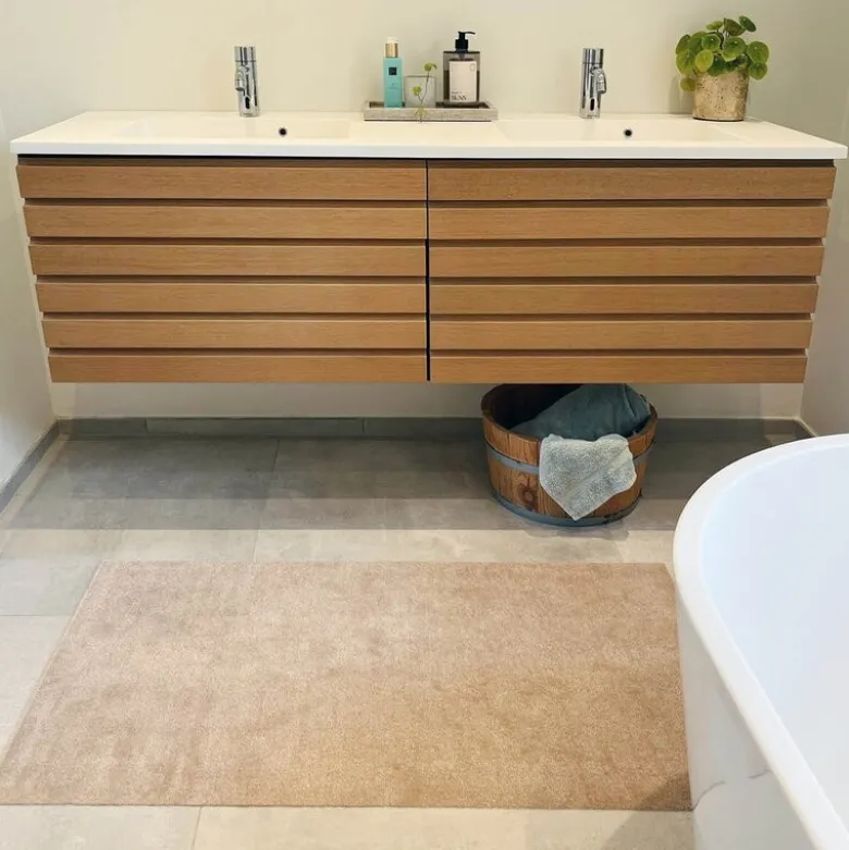 Unicolor gulvmatte 120x67 cm ivory