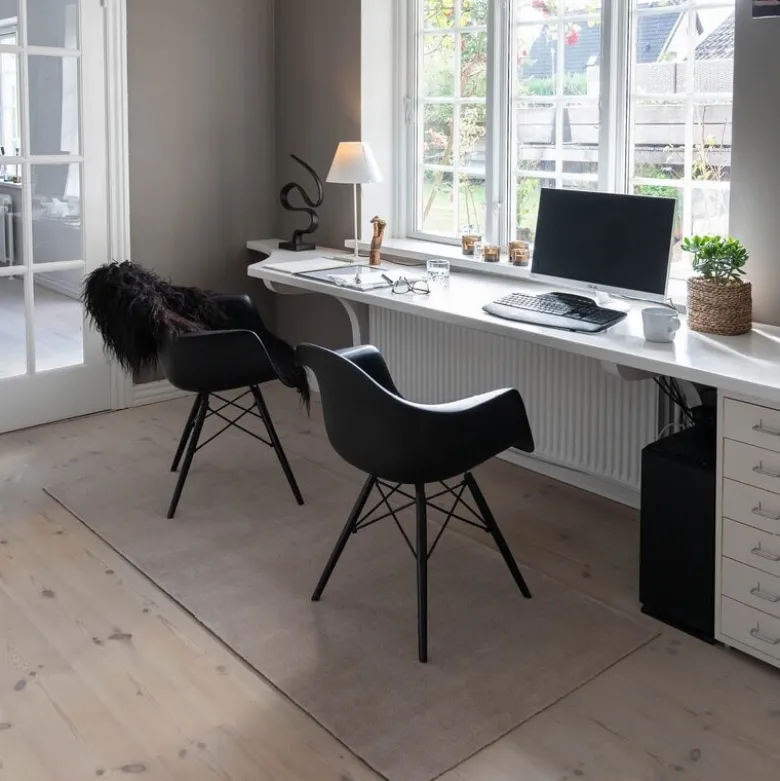 Unicolor gulvmatte 200x90 cm ivory