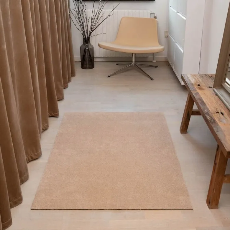 Unicolor gulvmatte 130x90 cm ivory