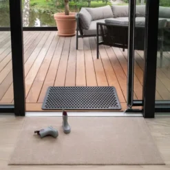 Unicolor gulvmatte 130x90 cm ivory