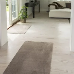 Unicolor gulvmatte 90x60 cm sand/beige