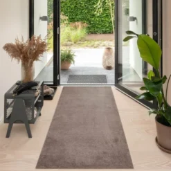 Unicolor gulvmatte 200x90 cm sand/beige