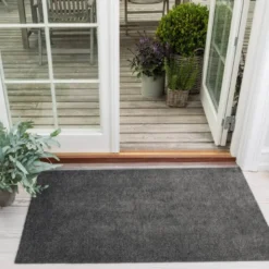 Unicolor gulvmatte 120x67 cm steelgrey