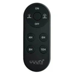 Uyuni fjernkontroll til LED-lys oval svart