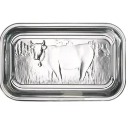 Vache smørklokke i glass 17x11 cm