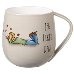 Valentine krus 40 cl lysgrå
