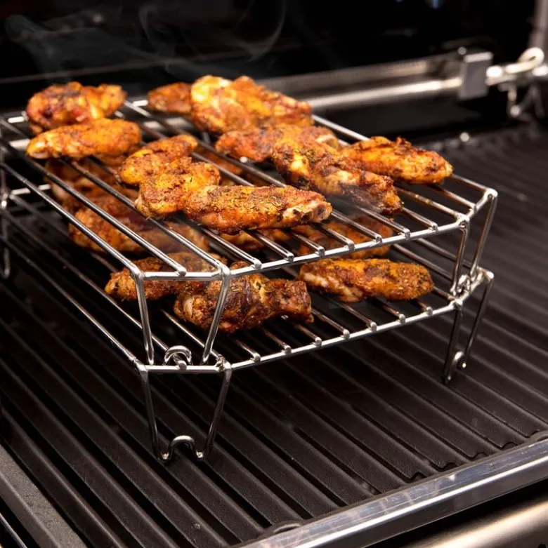 Varmehylle 23x32 cm 2 stk rustfritt stål