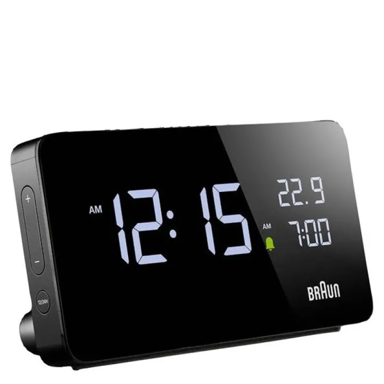 Vekkerklokke digital 14 cm svart
