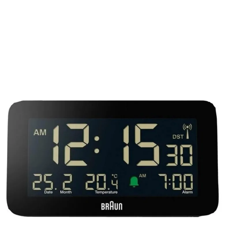 Vekkerklokke digital 13,5 cm svart
