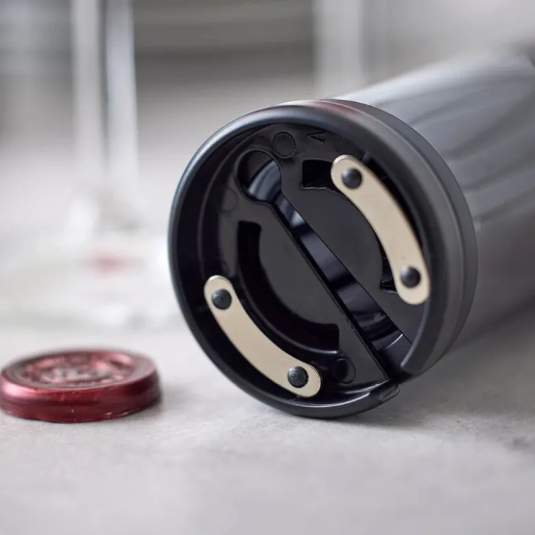 Vinåpner batteridrevet rustfritt stål matt svart