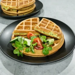 WaffleUp belgisk vaffeljern 18 cm stål/svart