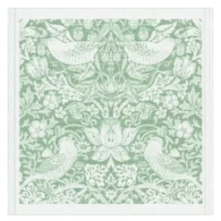 William Morris Strawberry Thief serviett/småduk 35x35 cm grønn
