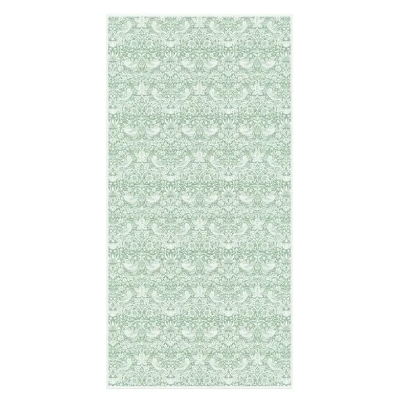William Morris Strawberry Thief duk 150x300 cm grønn