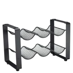 WineNest vinstativ 6 flasker svart
