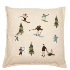 Winter putetrekk 48x48 cm offwhite