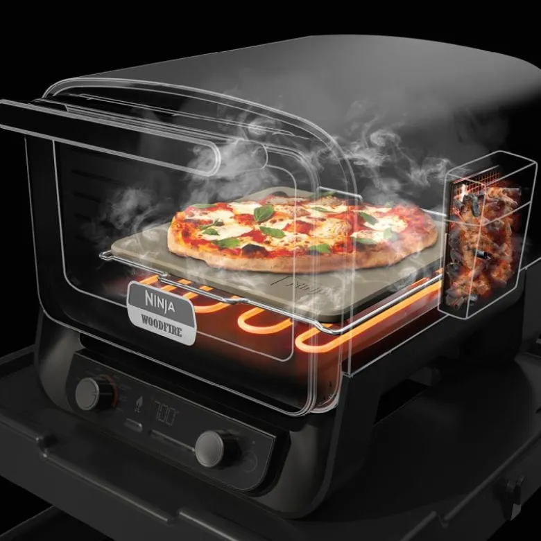 Woodfire elektrisk grill 2400W