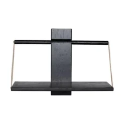Wood wall hylle 45x20x32 cm svart