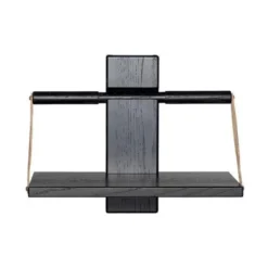 Wood wall hylle 24x18x30 cm svart