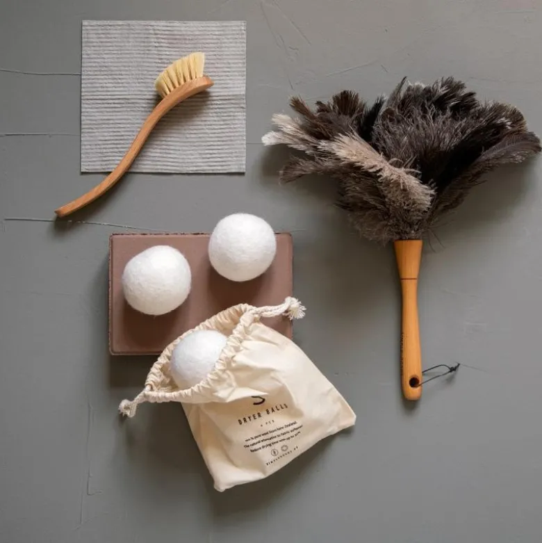 Wool oppvaskbørste hard 23 cm tre